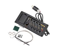 QUXVUIS Amélioration des composants du Pour micro de guitare acoustique avec système d'égalisation flexible à 4 bandes pour les musiciens passionnés par l'amélioration de