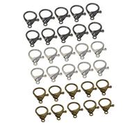 QUXVUIS Anneaux brisés, fournitures de loisirs créatifs, grands fermoirs mousquetons, fermeture facile et lisse, réparations de bijoux à faire soi-même, projets fermoirs mousquetons, apprêts pour