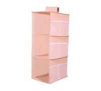 QUXVUIS Armoire Pliable avec Poches, Reste organisée avec Une Solution de Rangement multifonctionnelle pour Placard, Gain de Place, Essentiel pour la Maison, Rose