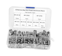 QUXVUIS Assortiment portable d'inserts filetés enroulés M6 M8 de différentes tailles, idéal pour la réparation de filetages et manchons vis pour accessoires automobiles.