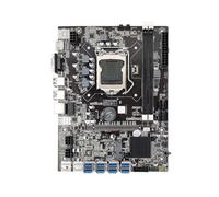 QUXVUIS B75 USB 3.0 2.0 Ensemble de processeurs de Carte mère Compatible 16 go RAM maximale PCI-E 2. Carte minière Puce réseau intégrée Ordinateur Bureau