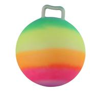 QUXVUIS Ballon Sauteur Arc-en-Ciel de 45 cm pour Enfants, idéal pour Jouer à l'intérieur et à l'extérieur. Gonflable et Portable, il est Parfait pour Les garçons et Les Filles, notamment la