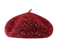 QUXVUIS Béret français élégant et Polyvalent pour Femmes, béret Chaud pour Tenues de Bar décontractées, Homme, Vert, Respirant, Facile à Porter, Coupe-Vent, Bourgogne