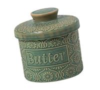 QUXVUIS Beurre élégant, boîte à fromage pour comptoir, élégant contenant à beurre avec couvercle, idéal pour tous les gourmets en cuisine. Permet de tartiner quotidiennement du frais et prêt