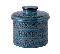 QUXVUIS Beurrier en céramique pour la cuisine : facile d'entretien et au style tendance, il s'harmonise avec Pour tous les styles de salle à manger. Bol à beurre en porcelaine avec ligne d'eau.