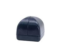 QUXVUIS Boîte à bagues Bijoux Double boîtier Ouvert Pendentif Stockage Emballage Surprise Cadeau Organisateur Proposition mariée Couple Anniversaire, Bleu foncé, Anneau Unique