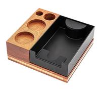 QUXVUIS Boîte à frapper en acier inoxydable pour marc de café, boîte à scories amovible, grande capacité, balayage pratique de la poudre, tiroir