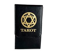 QUXVUIS Boîte de Rangement de Cartes Tarot Durable, avec Coutures Fines et Espace, Mallette Rangement pour Cartes Tarot, boîte, Noir