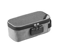 QUXVUIS Boîte de Rangement Portable Haut de Gamme avec Serrure à Combinaison, Grande capacité, offrant Un contrôle sécurisé des odeurs pour Les Solutions de Stockage de, Gris, 21x11x8cm