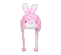 QUXVUIS Bonnet en peluche à motif dessin animé, chaud et idéal pour l'hiver, pour enfants et adultes. Parfait pour Halloween et autres fêtes. Durable. Peluche douce et chaude à motif dessin animé pour