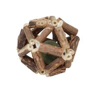 QUXVUIS Boules d'herbe à Chat en Bois, 2 Paquets/lot, Jouets interactifs, Cadeaux sains et hygiéniques, Jouet pour Chat