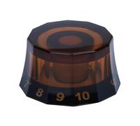 QUXVUIS Boutons de volume et de contrôle de vitesse pour guitare électrique, avec capuchon de potentiomètre, compatibilité universelle pour guitare électrique et basse, Brun clair, 25.08 mm
