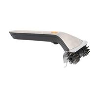 QUXVUIS Brosse électrique, tête de brosse rechargeable en acier inoxydable, nettoyante, facile à utiliser, design portable, tête métallique, idéale pour