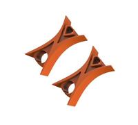 QUXVUIS Butée de violon pour archet, accessoires pour cordes d'orchestre, lot de deux pièces, outil d'apprentissage pour tous les âges, accessoires pour, orange, 1.3 x 1. x cm