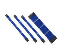 QUXVUIS Câble d'alimentation d'extension boîtier PC connecteurs à Manches Alimentation Pratique Coffre-Fort Ensemble de Cordons utiles câbles Adaptateur de Carte mère, Bleu