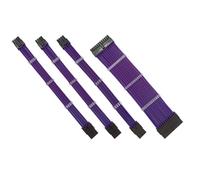 QUXVUIS Câble d'alimentation d'extension boîtier PC connecteurs à Manches Alimentation Pratique Coffre-Fort Ensemble de Cordons utiles câbles Adaptateur de Carte mère, Violet