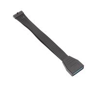 QUXVUIS Câble d'extension blindé pour Carte Riser PCIe, Montage Vertical GPU Garanti, Installation Facile à 180°, câble répartiteur PCIe 3.0 Pleine Vitesse avec Anti-Blocage.