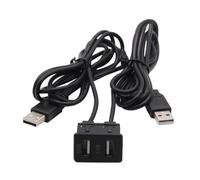 QUXVUIS Câble d'extension encastré pour Support de Voiture, Indispensable pour Tout véhicule, Bateau Moto avec Connexion USB. Accessoires pour Tableau de Bord de Camion,