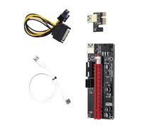 QUXVUIS Câble d'extension PCI-E USB 3.0 1X à 16X condensateurs Carte d'extension Mini Maison vidéo Ordinateur de Bureau Adaptateur pièce de Rechange, Blanc