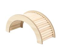 QUXVUIS Cachette en Bois pour Petits Animaux, Plateforme d'activités Durable et Incroyable, cachette pour Cochon d'Inde, Facile à Nettoyer et Bien conçue, Couleur du Bois, 15 x 15 x 1.5 cm