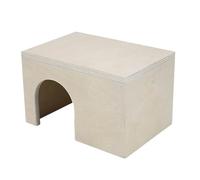 QUXVUIS Cachette en Bois pour Petits Animaux, Plateforme d'activités Durable et Incroyable, cachette pour Cochon d'Inde, Facile à Nettoyer et Bien conçue, Couleur du Bois, Dessus Plat