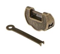 QUXVUIS Cadenas rétro chinois, cadenas ancien avec clé, serrure chinoise vintage, serrure de tiroir pour boîte à bijoux, décoration, fabrication exquise, antique et