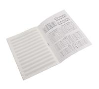 QUXVUIS Cahier de partitions avec portées, 32 pages -verso, pour la composition musicale et l'écriture de chansons.