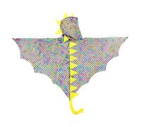 QUXVUIS Cape de costume de dragon magique pour enfants Rassemblements amusants et cosplay d'Halloween Convient pour un jeu créatif Jeu de rôle Cape à capuche de dragon de, Coloré, 70 cm