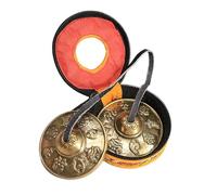 QUXVUIS Carillon de méditation portable de 5 cm pour les séances de yoga. Son apaisant. Se range facilement dans sa pochette. Fabriqué avec des matériaux fiables, Style B