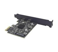 QUXVUIS Carte d'extension PCI-E Double Type-C permettant Une Transmission Haut débit et Compatible USB 2.0 pour Une expérience utilisateur optimale sur pour Tous Les appareils.