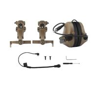 QUXVUIS Casque de Communication avec Oreillettes et Microphone réglable pour travaux de Construction et de Tonte, offrant Un Confort accru pour Une Utilisation prolongée.