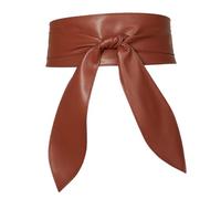 QUXVUIS Ceinture à nœud papillon élégante et tendance, idéale pour accompagner hauts, robes pulls et offrir un confort optimal. Simple et stylée, Pour elle se noue en un, Brun, 212 cm
