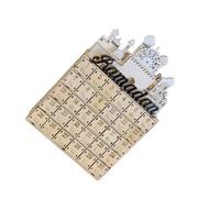 QUXVUIS Célébrez Le Ramadan avec des décorations de Calendrier en Bois et des Outils éducatifs. Le Calendrier présente gravures complexes et claires.