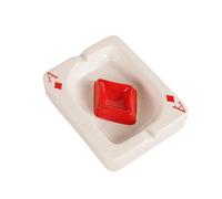 QUXVUIS Cendrier en céramique classique, accessoires pour fumer, décoration Portable, cadeau élégant et classique, bloc