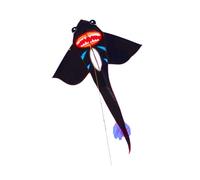 QUXVUIS Cerf-Volant Requin Souple Classique pour Les Parcs d'extérieur : Profitez du Ciel et du Soleil ! Magnifique cerf-Volant Requin coloré, Stable en vol quelles Que soient Les Conditions de Vent.