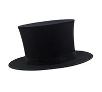 QUXVUIS Chapeau Haut-de-Forme Pliable de Magicien pour Enfants, idéal pour Les Tours de Magie, Les Danseurs et Les Artistes de scène. Jouet pour Enfants, Noir, 14 x 33.5 cm