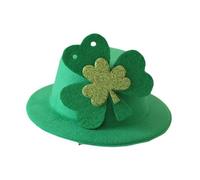 QUXVUIS Chapeau Haut-de-Forme Vert Unique pour la Saint-Patrick : Accessoire de déguisement et fête Festive. Ce Chapeau est Un Haut-Forme Vert Unique Lutin, léger et idéal pour Les Adultes.