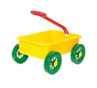 QUXVUIS Chariot léger pour Enfants, idéal pour Les Jouets de Plage. Ce Chariot d'extérieur en polypropylène est Parfait pour Les Jeux d'imitation. , Jaune