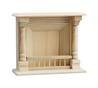 QUXVUIS Cheminée Miniature colorée pour Maison de poupée, modèle de Meuble en Bois Attrayant pour la décoration d'une Chambre, Artisanat délicat.