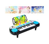 QUXVUIS Clavier de Piano pour Enfants débutants, Cadeau éducatif léger pour Les mélomanes avec 2 poèmes Anciens et 5 Mots Anglais Piano à Clavier pour Enfants débutants avec Livre de Musique