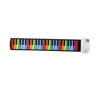 QUXVUIS Clavier enroulable en silicone polyvalent à 49 touches, idéal pour les débutants et les enfants qui souhaitent apprendre la musique. Piano portable de voyage à 49 touches.