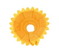 QUXVUIS Collier en Forme de Fleur de Soleil, Large Application, en Tissu pour Animaux Compagnie, Forme Fleur Soleil, Collier cône Chat, récupération pour Animaux, S