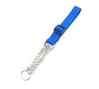 QUXVUIS Collier en métal pour Animaux de Compagnie réutilisable de Remplacement Lavable antidérapant Robuste réglable en Plein air Camping Marche remorquage Tour Cou, Bleu réfléchissant
