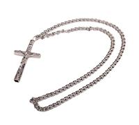 QUXVUIS Collier porte-clés croisé significatif, Crucifix de jésus, améliore le Style tout en célébrant la Passion musicale