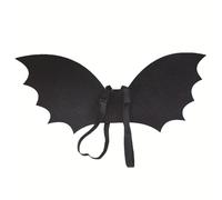 QUXVUIS Costume de vampire pour enfants, amusant et mystérieux, ailes de chauve-souris, vêtements légers, accessoires, ailes chauve-souris en PU pour enfants, Aile noire, 0-5 ans