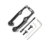 QUXVUIS Coude de frein V-Brake efficace pour vélos, réduit le bruit, convient Pour aux VTT, vélos en alliage, de route, VTT, BMX, leviers et plaquettes frein, noir, 126 x 60.8 mm