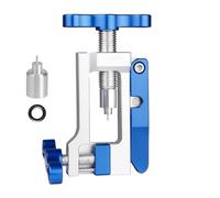QUXVUIS Coupe-durite hydraulique, Outil de vissage Facile à insérer pour vélos, idéal pour Les ateliers de réparation de vélos. Fonctionnement fiable. Insertion de durite, métal Blanc Bleu, 93 mm