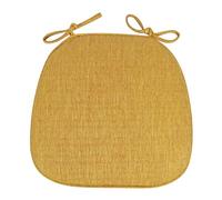 QUXVUIS Coussin de siège antidérapant pour une expérience d'assise sécurisée, fabriqué avec des coussins de chaise en fibre polyester et en lin pour chaises salle à manger, jaune terre