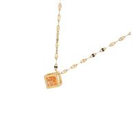 QUXVUIS Cristal Pendentif Collier Collier Chaîne Ras Du Cou Strass Anniversaire De Mariage Art Bijoux Personnalisé Présent Accessoires, Type 1 Or