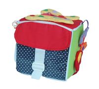 QUXVUIS Cube d'activités Unique en Forme de Chaussure avec Boucle, Fermeture éclair et Lacets, idéal pour développer l'apprentissage des Enfants grâce à des activités interactives sur l'habillage.